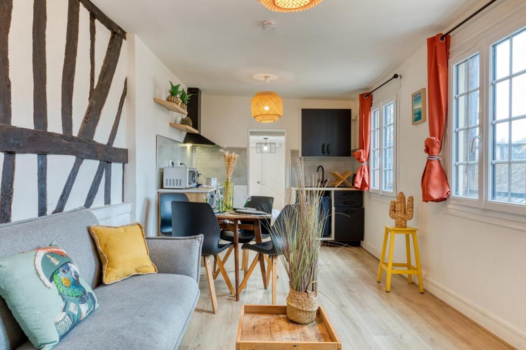 Apartment F2 Sur Cour Calme En Centre Rouen