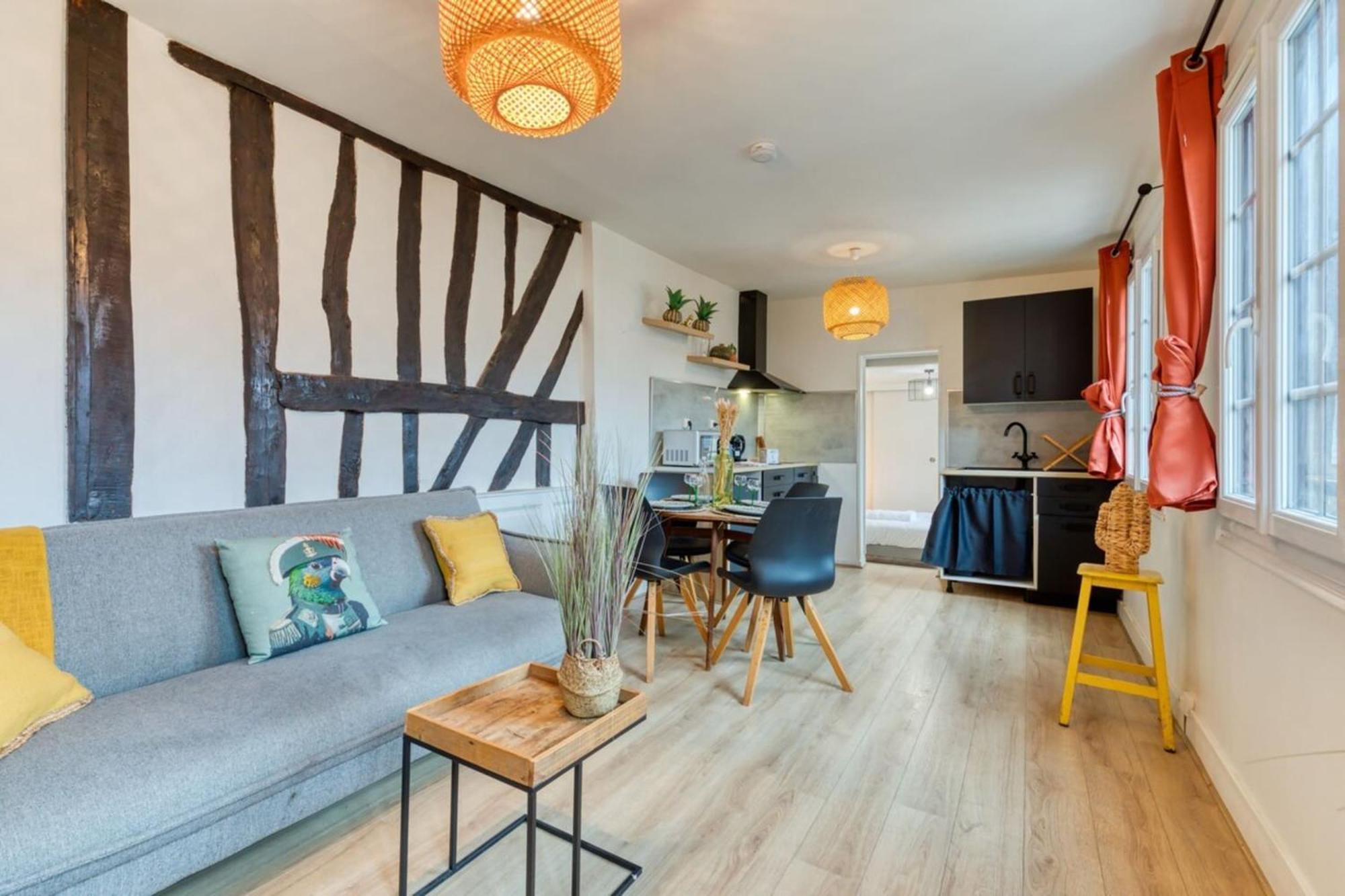 Apartment F2 Sur Cour Calme En Centre Rouen